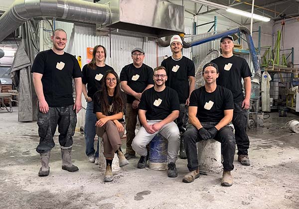 Employees at Johnstone Beton in Quebec